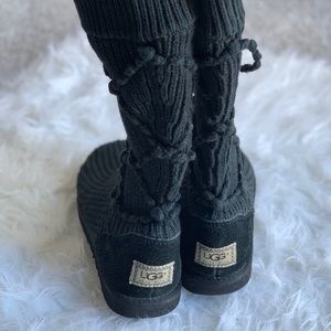 Tall Cloth Black Uggs 🖤